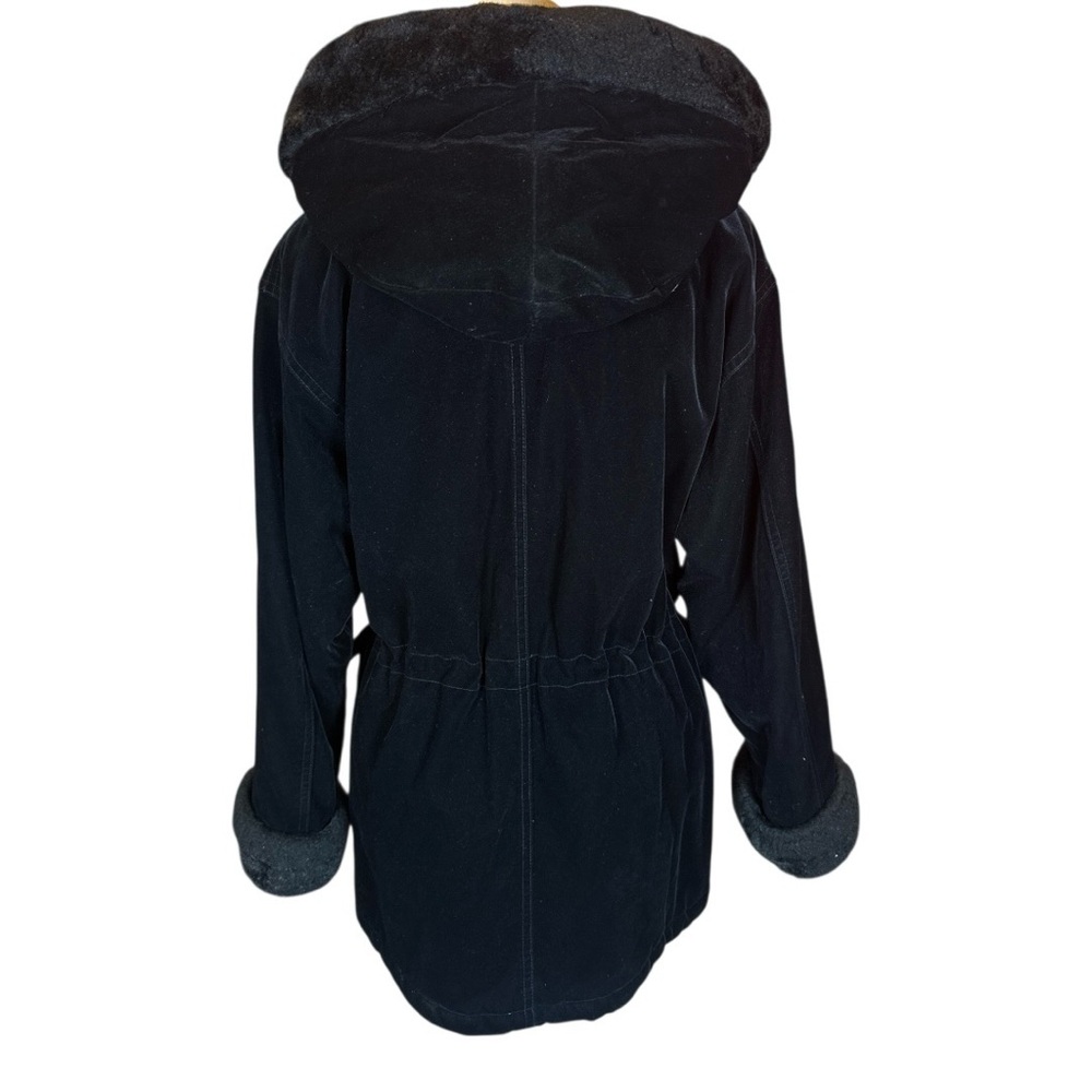 Gallery Black Teddy Hooded Jacket - Picture 8 of 12